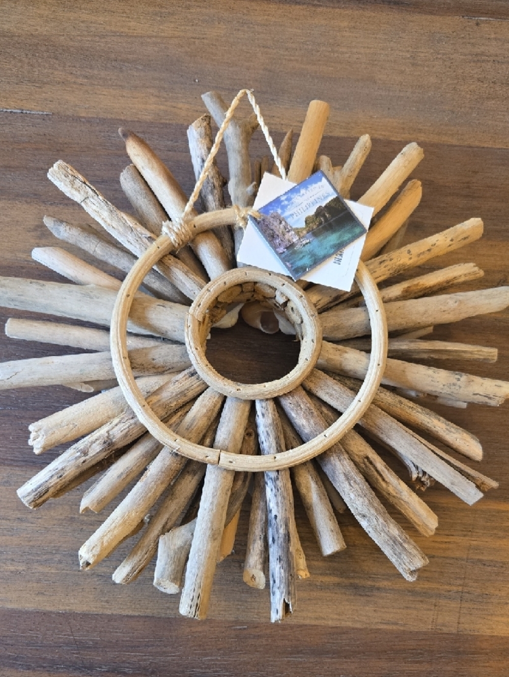 Driftwood, Shell And Sea Glass Small Wall Or Door Hanging. - Picture 2 of 3
